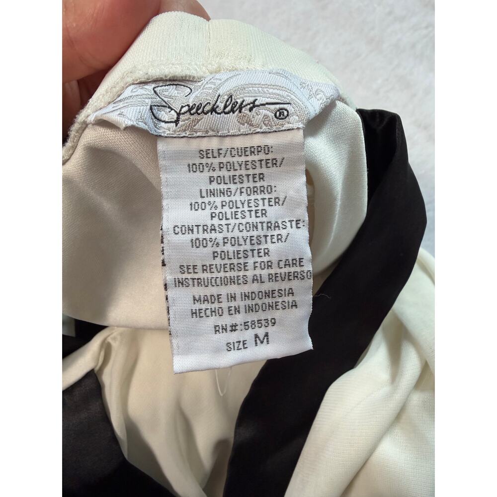 Speechless Y2K Ivory Black Coquette Sabrina Britney Babydoll Dress Medium - Picture 3 of 10